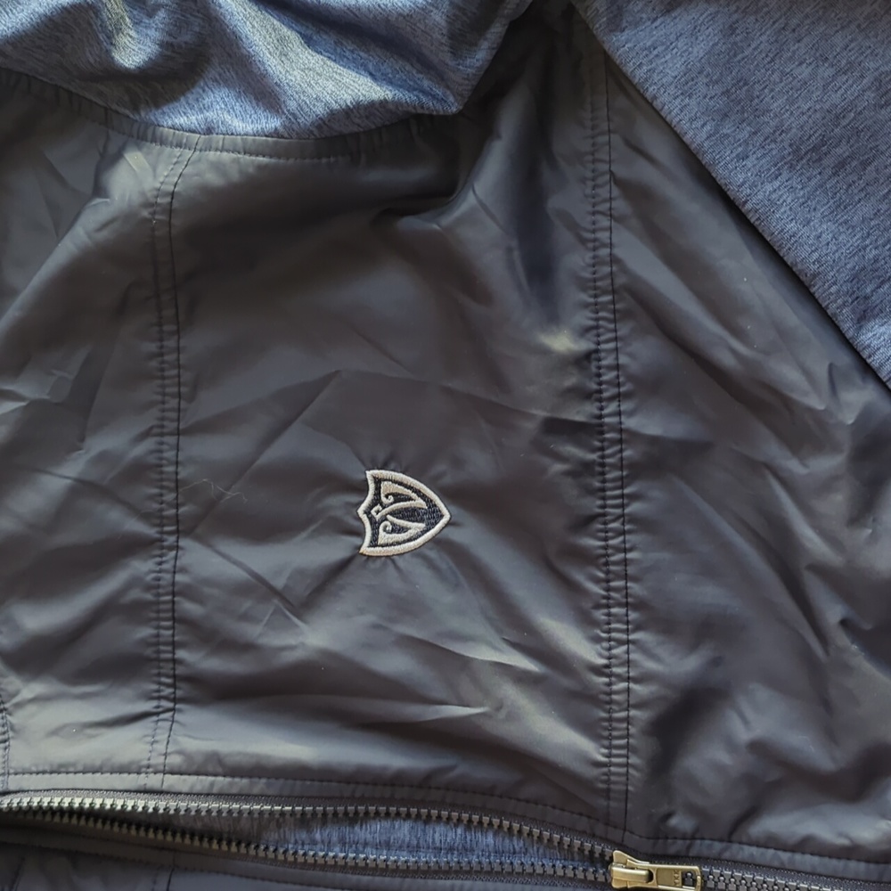 Cutter & Buck Navy Blue Stealth Hybrid Quilted Full Zip Windbreaker Size XL - Picture 3 of 6